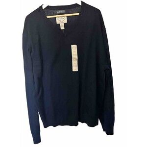 St John’s Bay Super Soft New Crewneck Pullover Blue Sweater Recycled Polyester